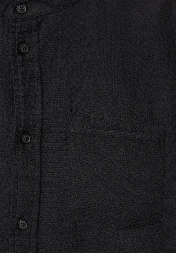 Hemd mit Struktur - Black