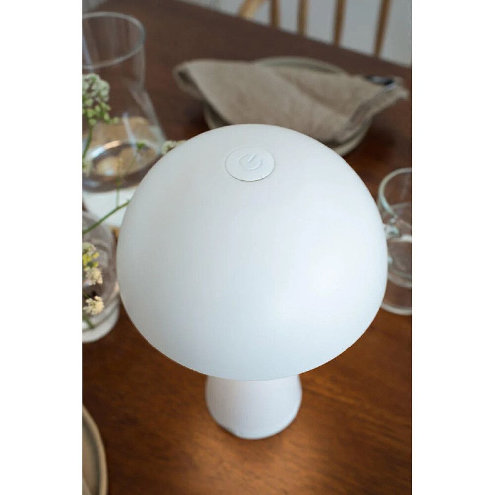 BORDLAMPE MARKSLÖJD FUNGI PORTABEL HVIT