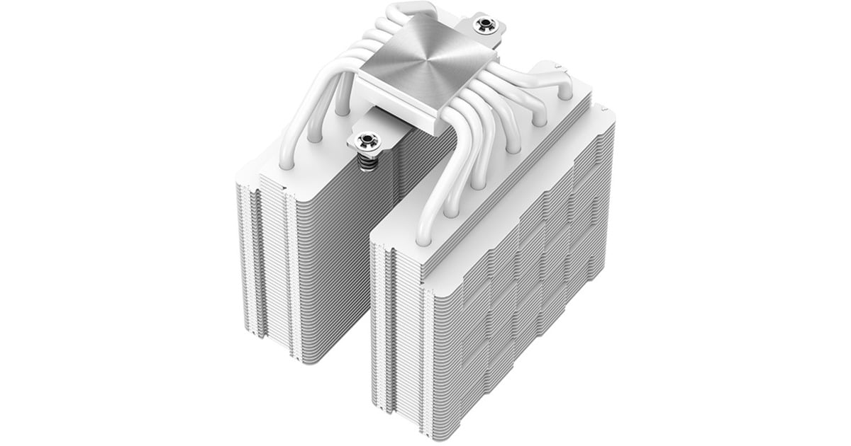 DeepCoolAG620 WH ARGB CPU-koeler  (Wit, 4-pin PWM, RGB led)