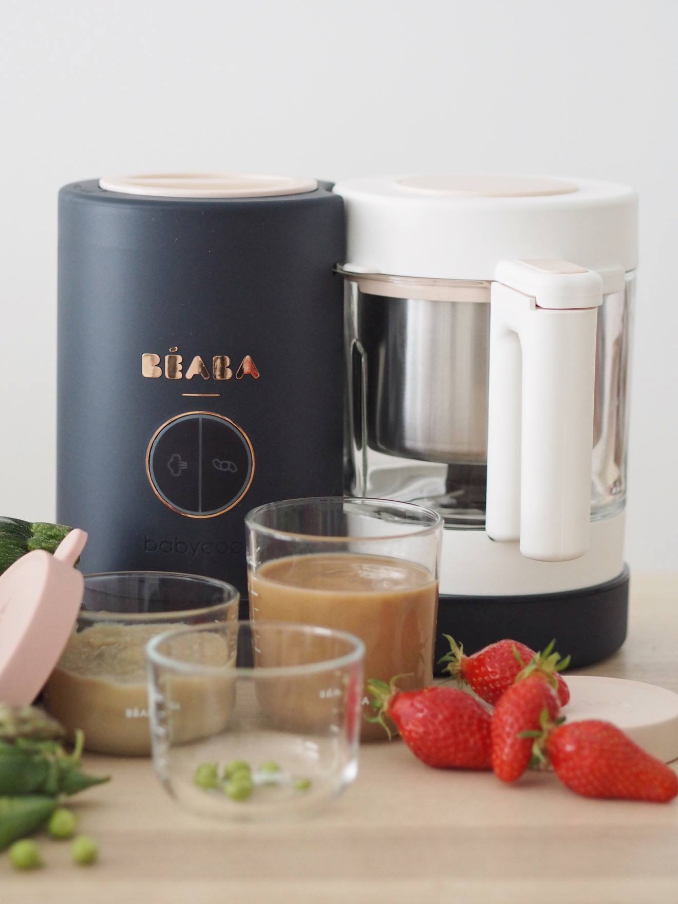 Robô BEABA Babycook Neo 4 em 1, Azul Escuro Liso