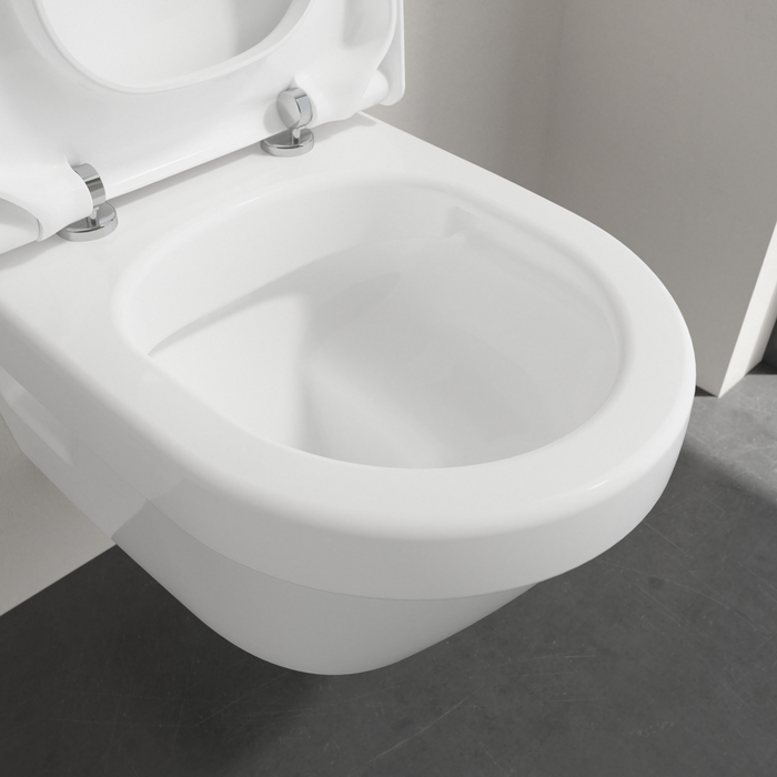 Villeroy & Boch Architectura compact randloos toilet CeramicPlus met AntiBac ovaal wit glans