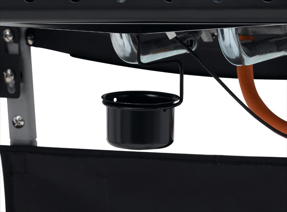 TEPRO Gasgrillwagen FREMONT - schwarz-silber - 3157