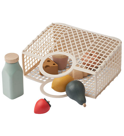 Liewood Korb m. Spiellebensmittel - Florin Play Food & Grrocery