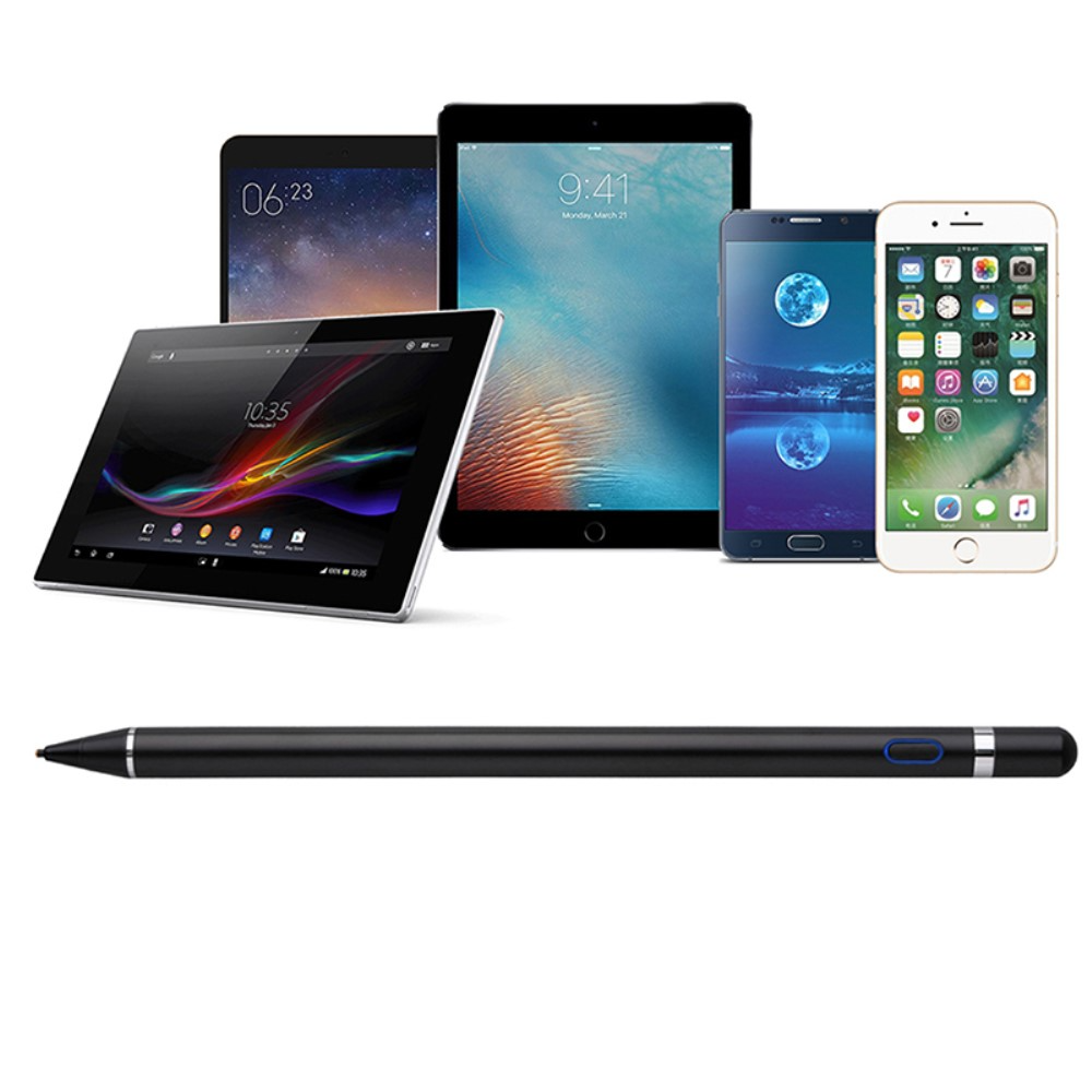 Active Aluminium Stylus Touch Pen mit extra feiner Spitze (IOS / Android) - Weiss