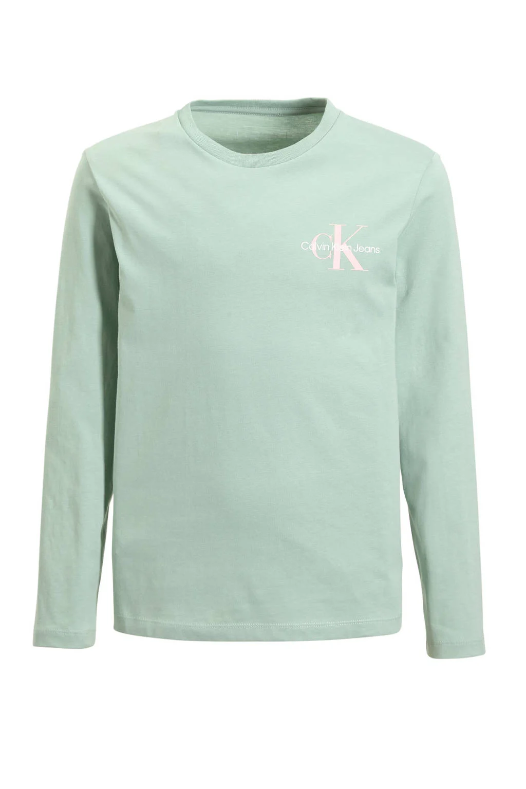 Calvin Klein longsleeve met logo mintgroen