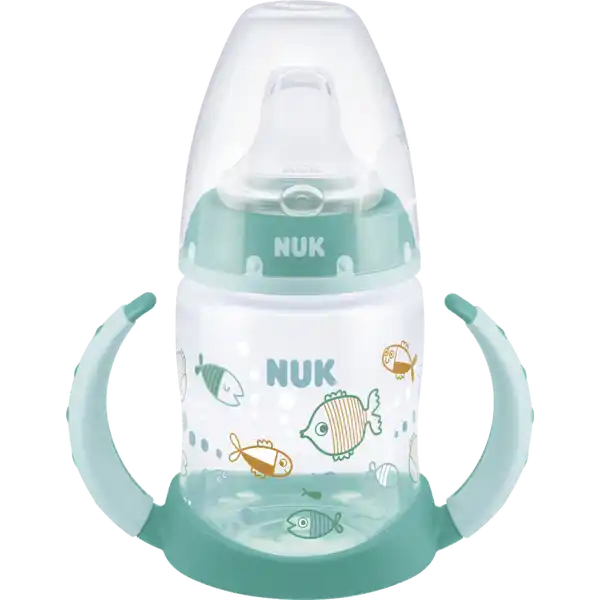 First Choice Trinklernflasche mit Temperature Control, grün, 6-18 Monate