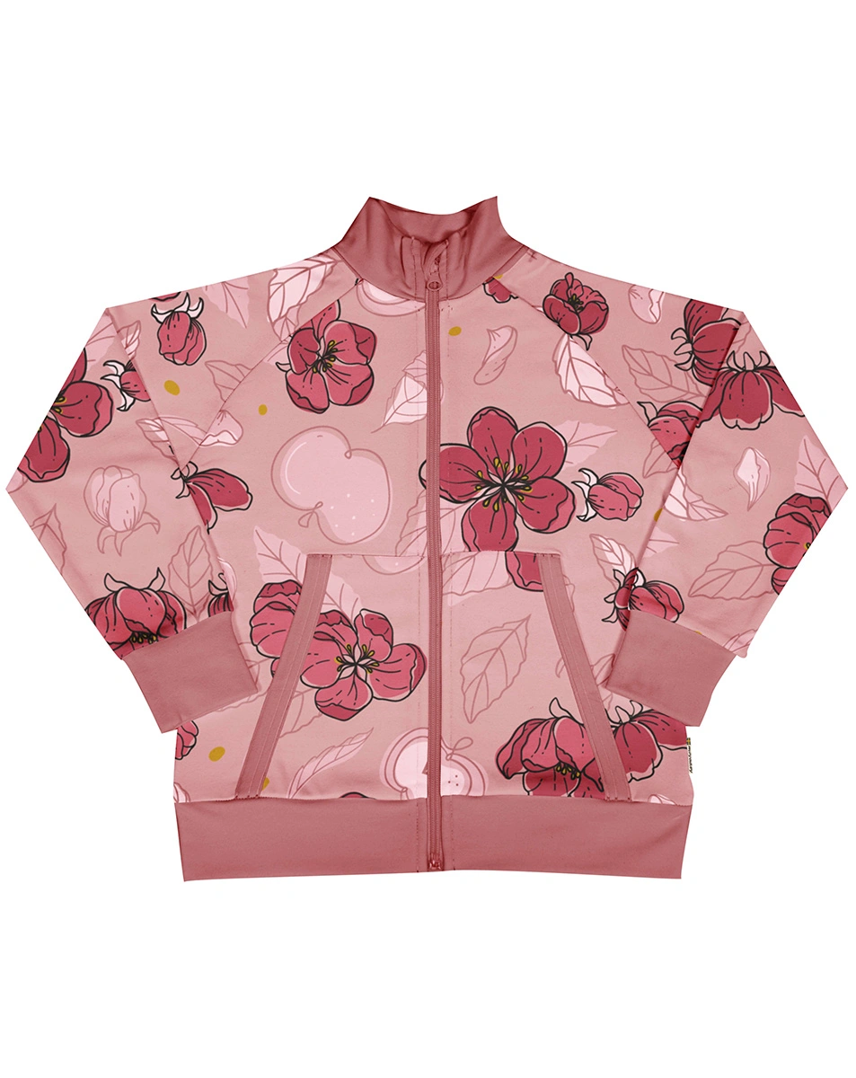 Sweatjacke MALUS FLOWER in rosa