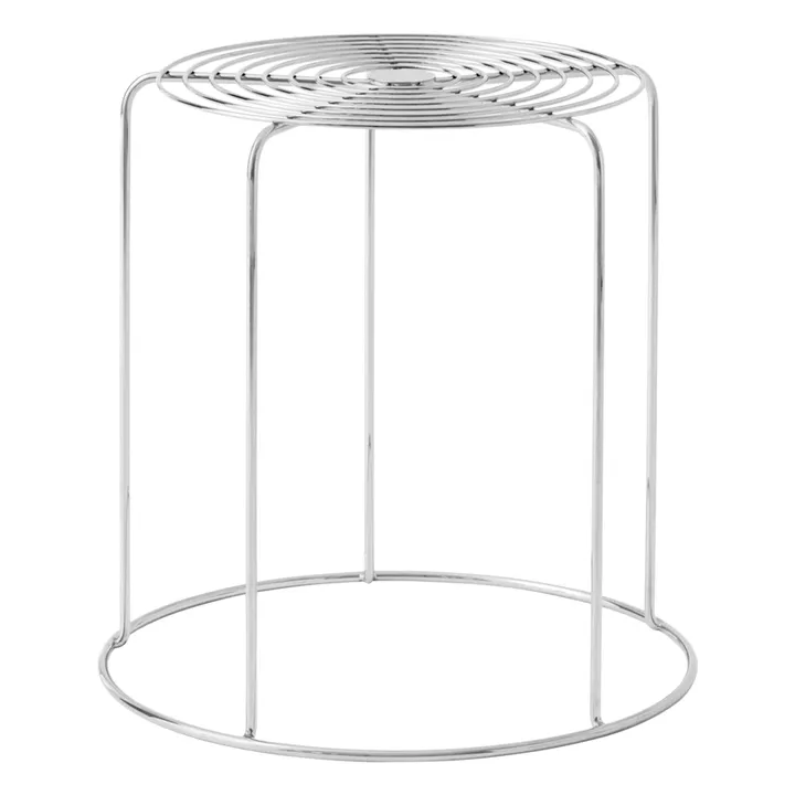 & Tradition Tabouret Wire VP11, Verner Panton | Argenté