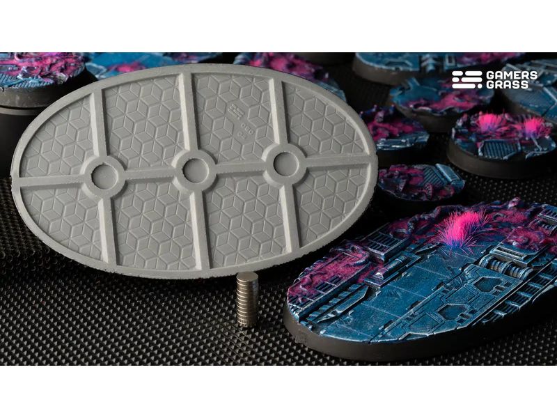 GamersGrass Base Alien Infestation oval 90 mm (x2) Hochwertige Bases für den Miniaturenbau
