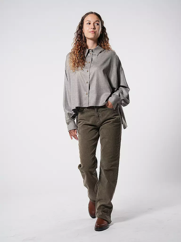 DRYKORN Bluse Oversized Fit FLANNA  hellbraun