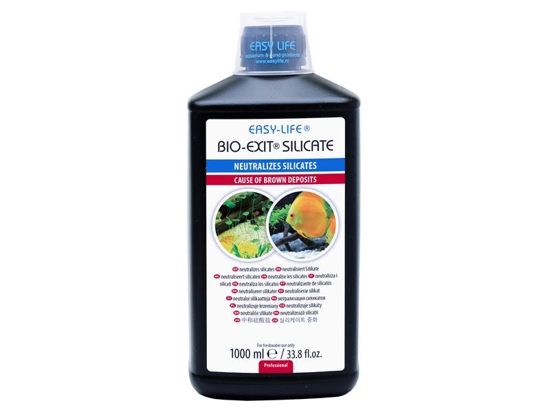 Easy Life Wasserpflege Bio-Exit Silicate, 1000 ml Gegen unschöne braune Beläge auf Kies und Pflanzen