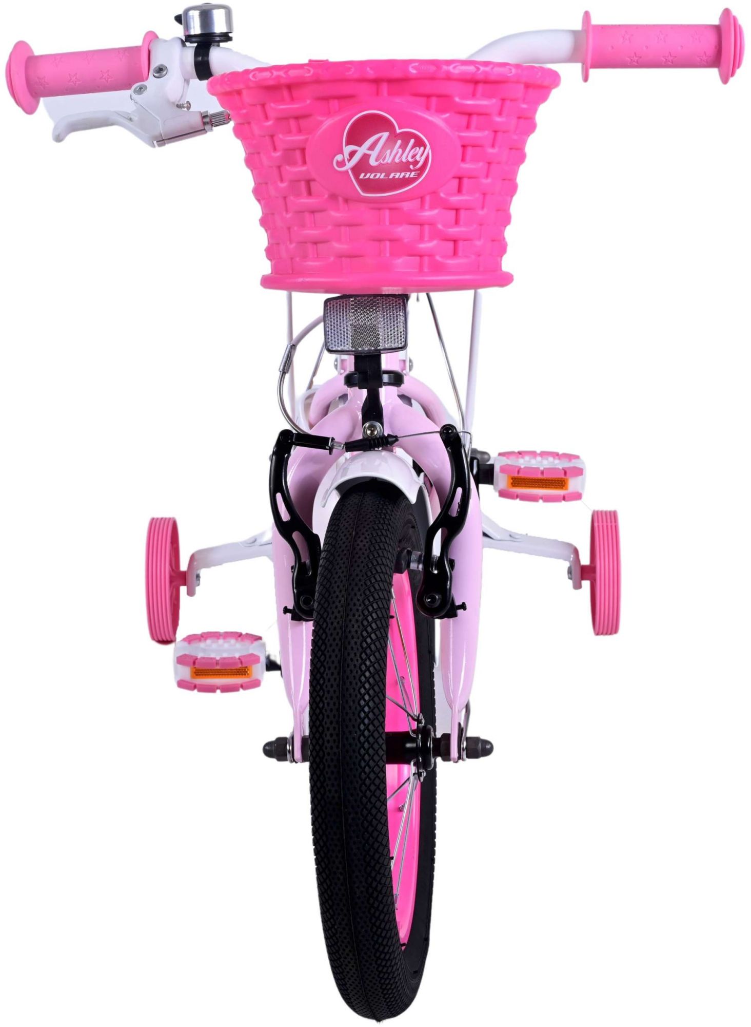 TPFSports Ashley Kinderfahrrad - Mädchen - 14 Zoll - Rücktritt + Handbremse - Weiß