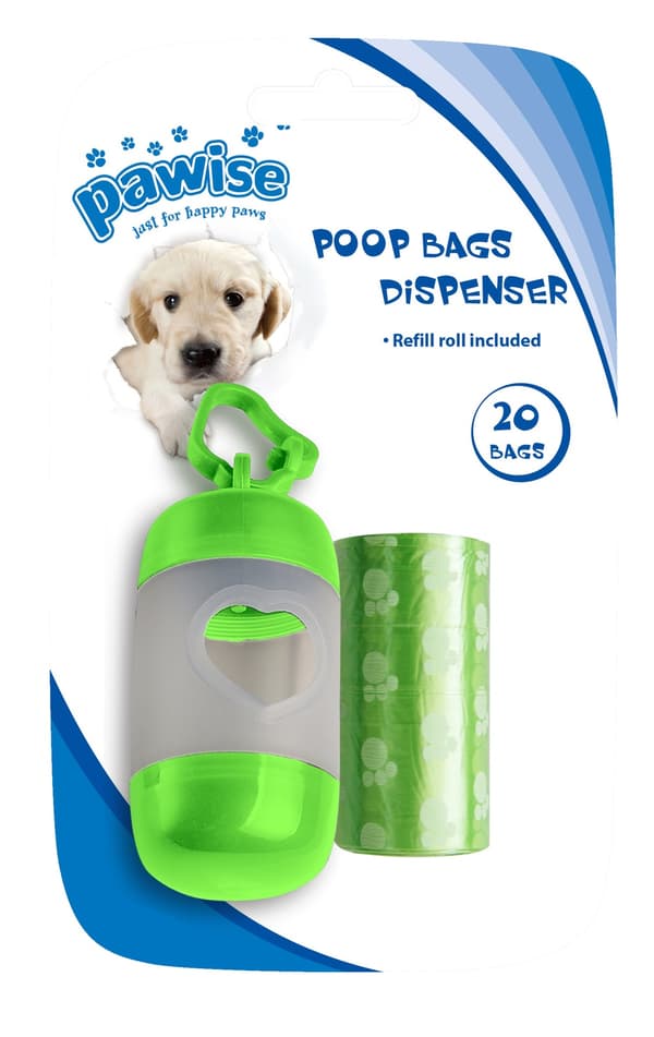 Pawise Poop Bags Dispenser (inkl. 2 x 20 poser)