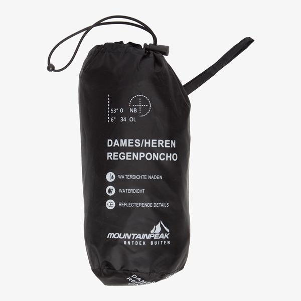 Mountain Peak dames/heren regenponcho