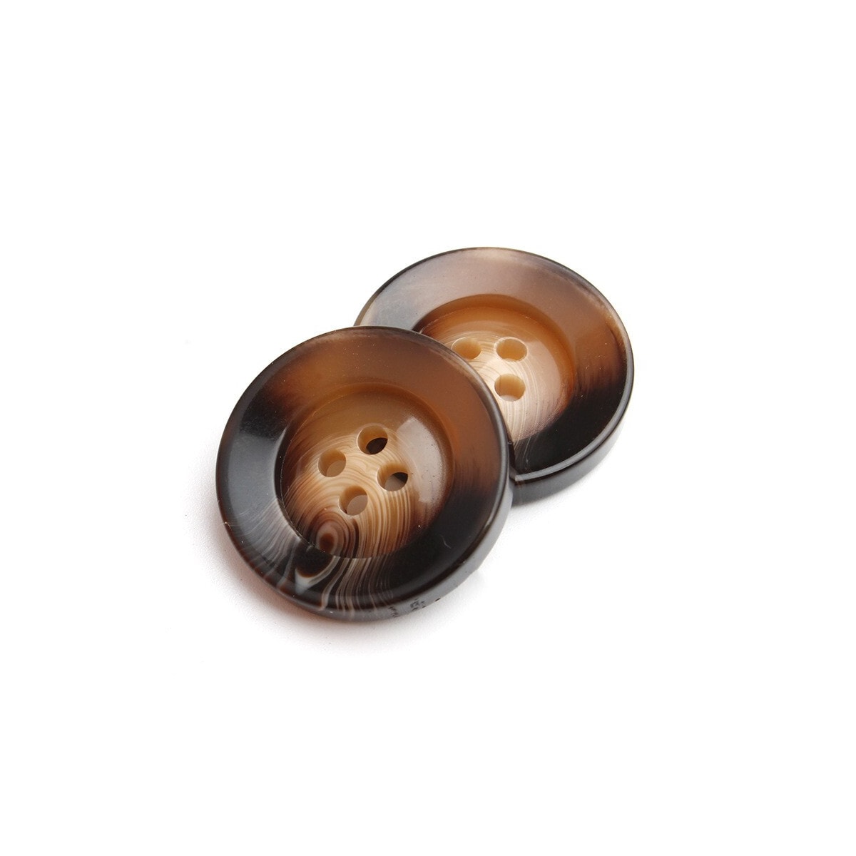 Harpikssyknapper runde 4 hull 50-deler 28 mm