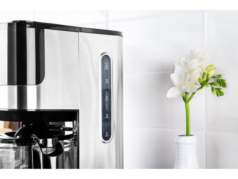 Gastroback Filterkaffeemaschine Essential S Schwarz/Silber Programmierbare Filterkaffeemaschine mit nachhaltigem Kaffeefilter