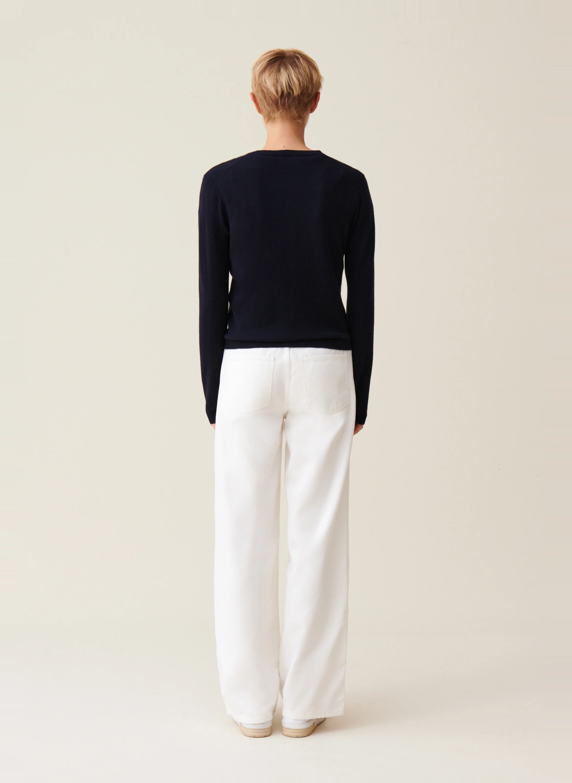 Cardigan en laine| Bleu
