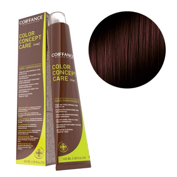 Coloration Color Concept Care 4.56 Châtain Acajou Rouge Coiffance 100ml