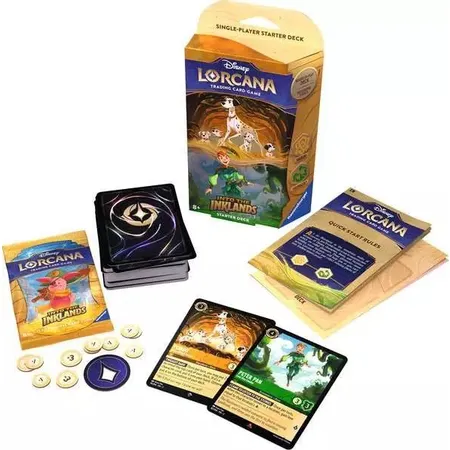 Ravensburger Disney Lorcana: Die Tintenlande -Starter Deck Bernstein und Smaragd(Englisch)