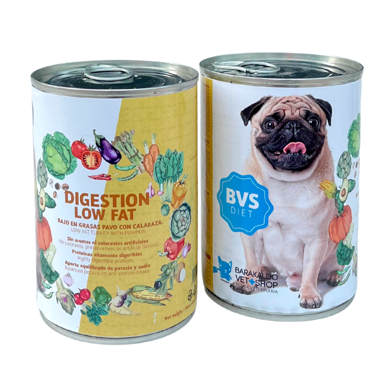 Dieta Digestão + Ração Úmida Leve para Cães, Peru com Abóbora, Barakaldo Vet Shop