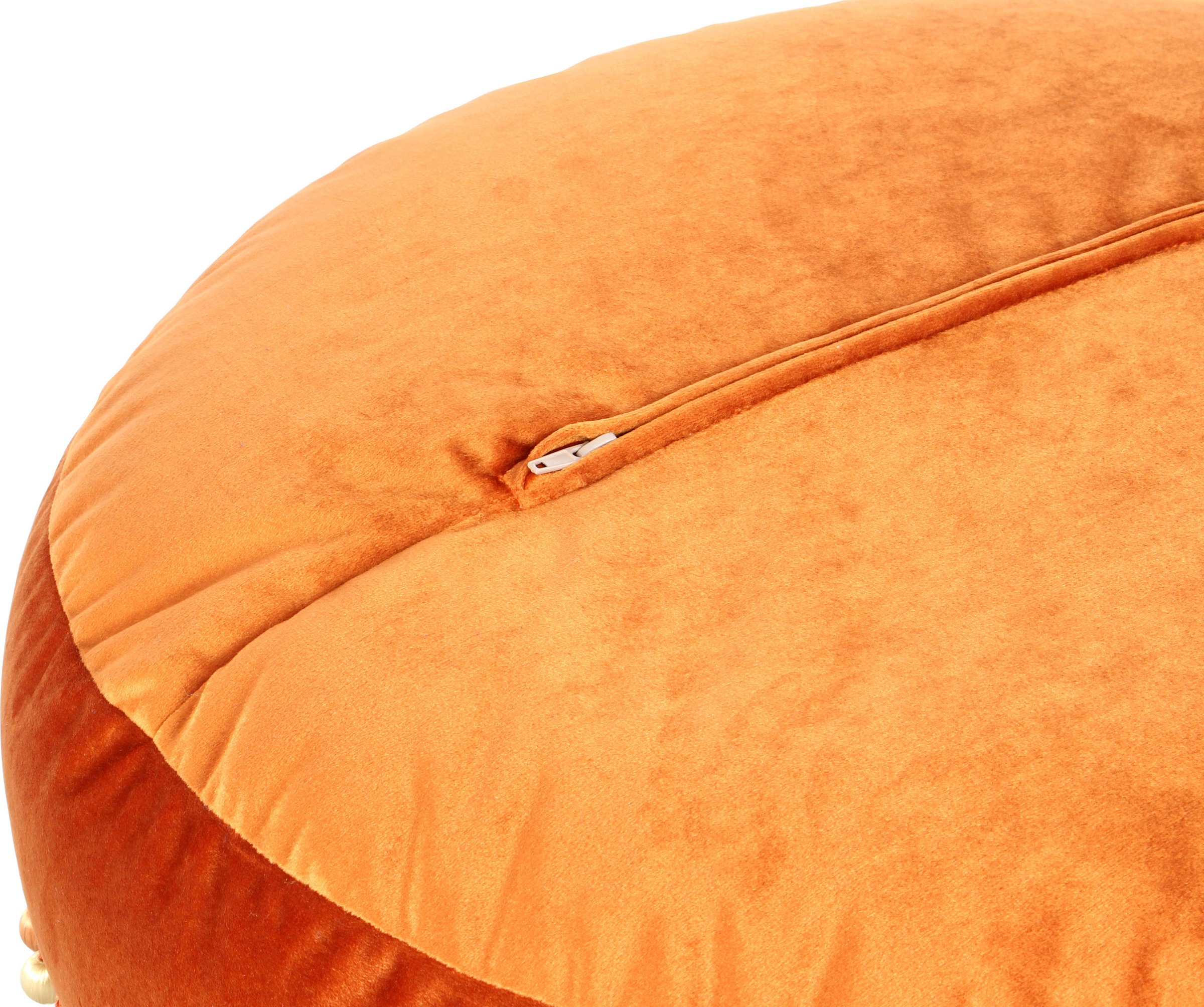 Kayoom Sitzhocker »Pouf Taj Mahal 425, samtweiche Oberfläche« 1 Stk. tlg. samtweich, farbig, modern, orientalisches Design