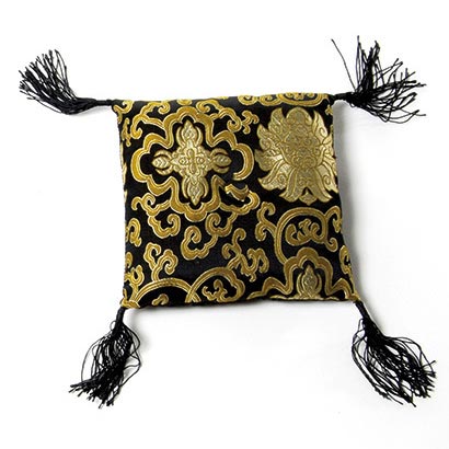 Klangschalenkissen, schwarz/gold, L 15 cm, B 15 cm, H 4,5 cm günstig bestellen