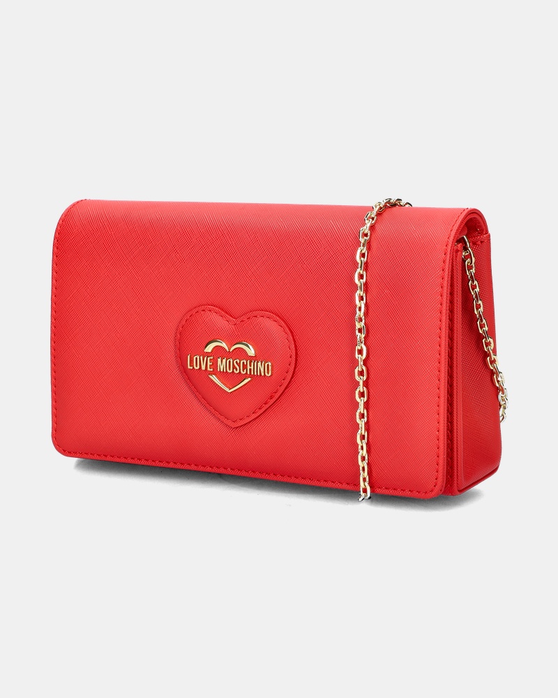 Love Moschino Borsa Saffiano Schoudertas  - rood