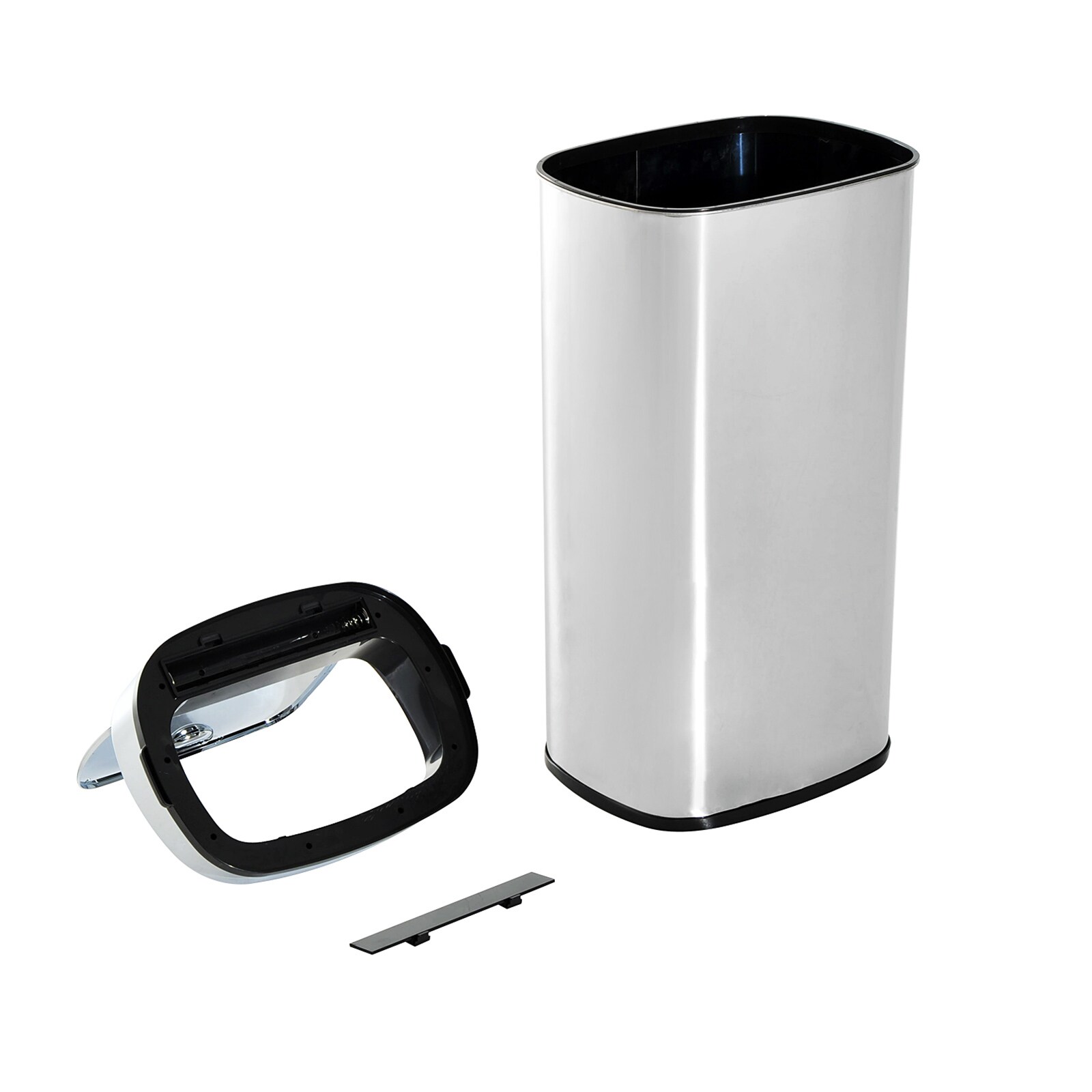 HOMCOM Mülleimer mit Sensor silber 40,5 x 29,5 x 78 cm (LxBxH)