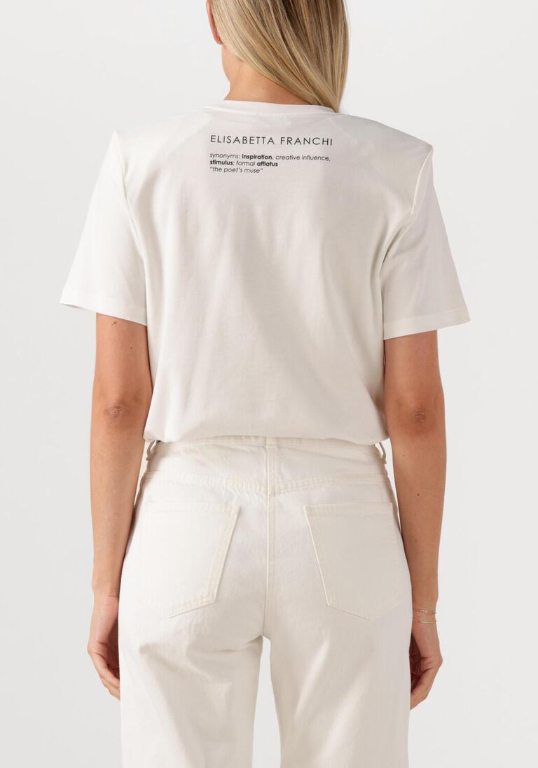 witte elisabetta franchi t-shirt t shirt