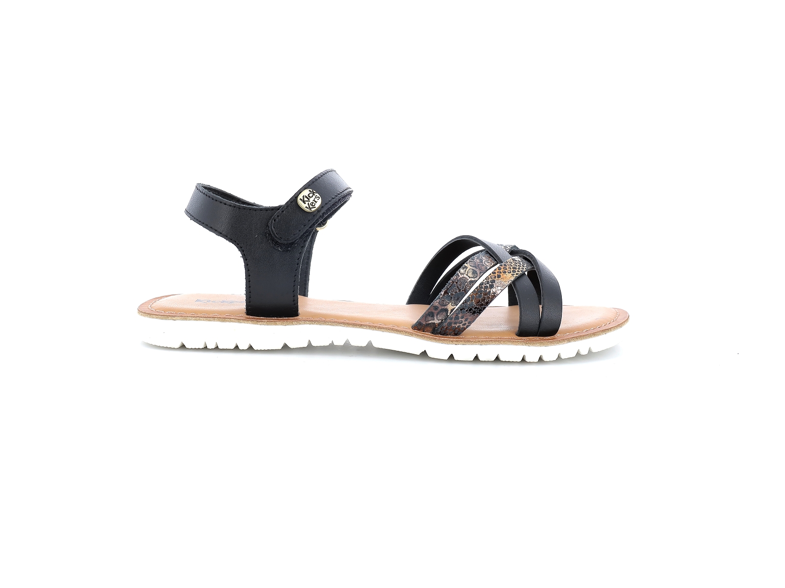 Kickers-BETTERNEW Cuir Noir Bronze