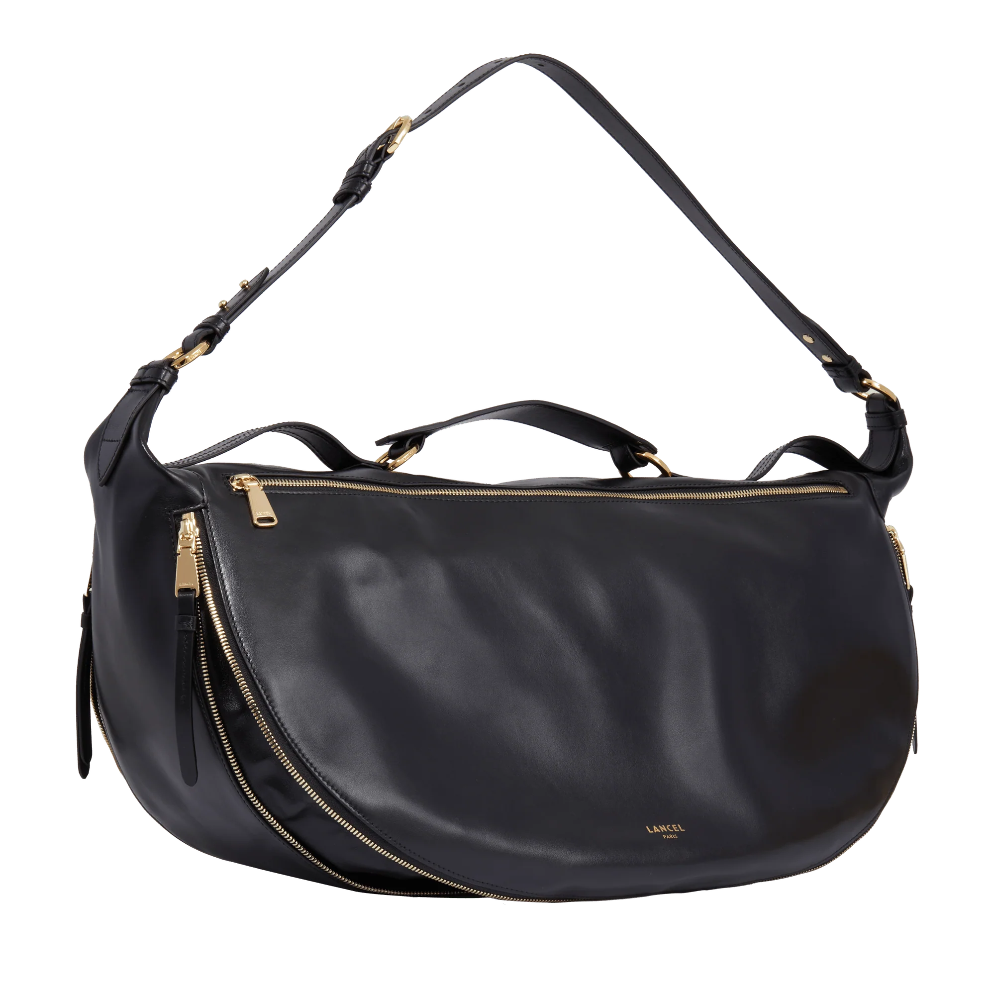 Sac porté épaule L Origami de Lancel-Noir