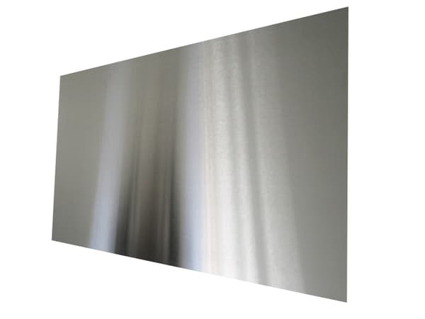HOME It® firkantet stænkplade 80 x 40 cm børstet rustfri stål