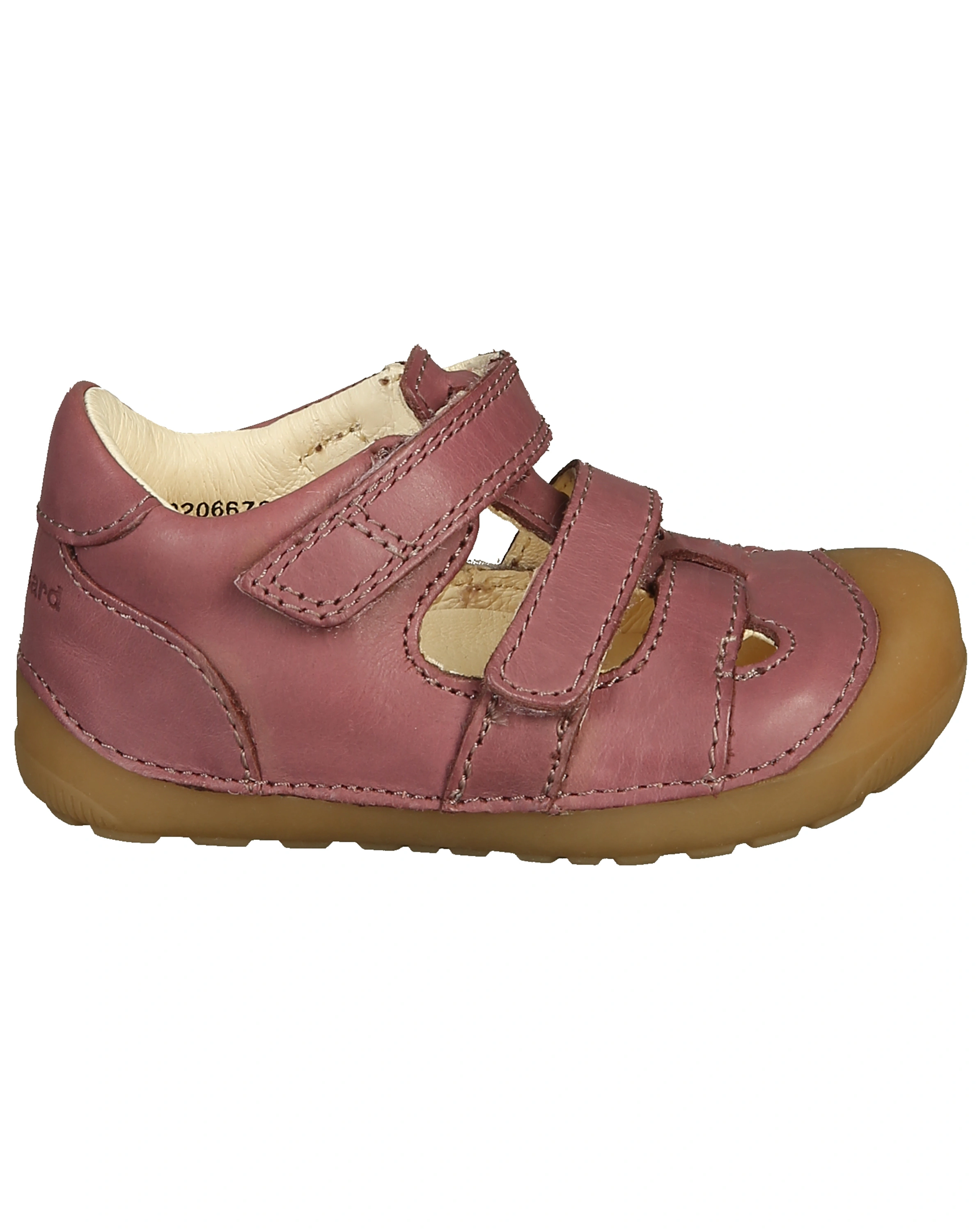Lauflernsandalen PETIT mit Zehenschutz in dark rose