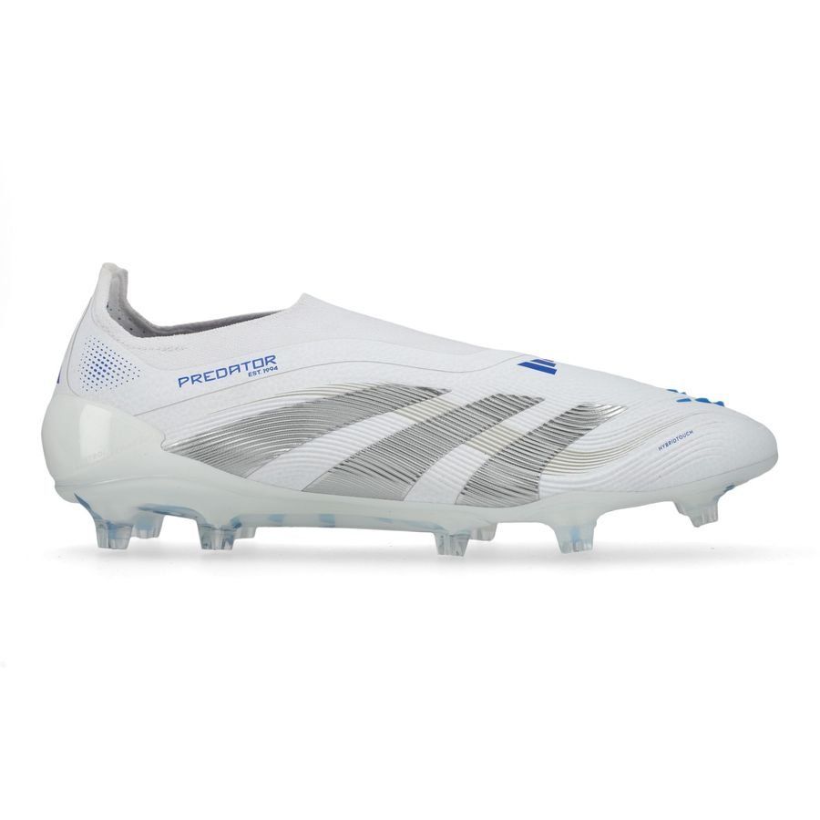 adidas Predator Elite Laceless FG Polar Victory - Blanc/Argenté/Bleu