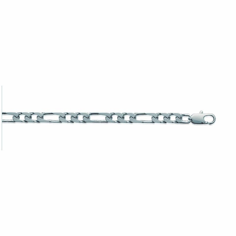 Chaine Homme - Argent 925 - Cheval alternée 1+2 - Largeur : 4 mm - Longueur : 45 cm