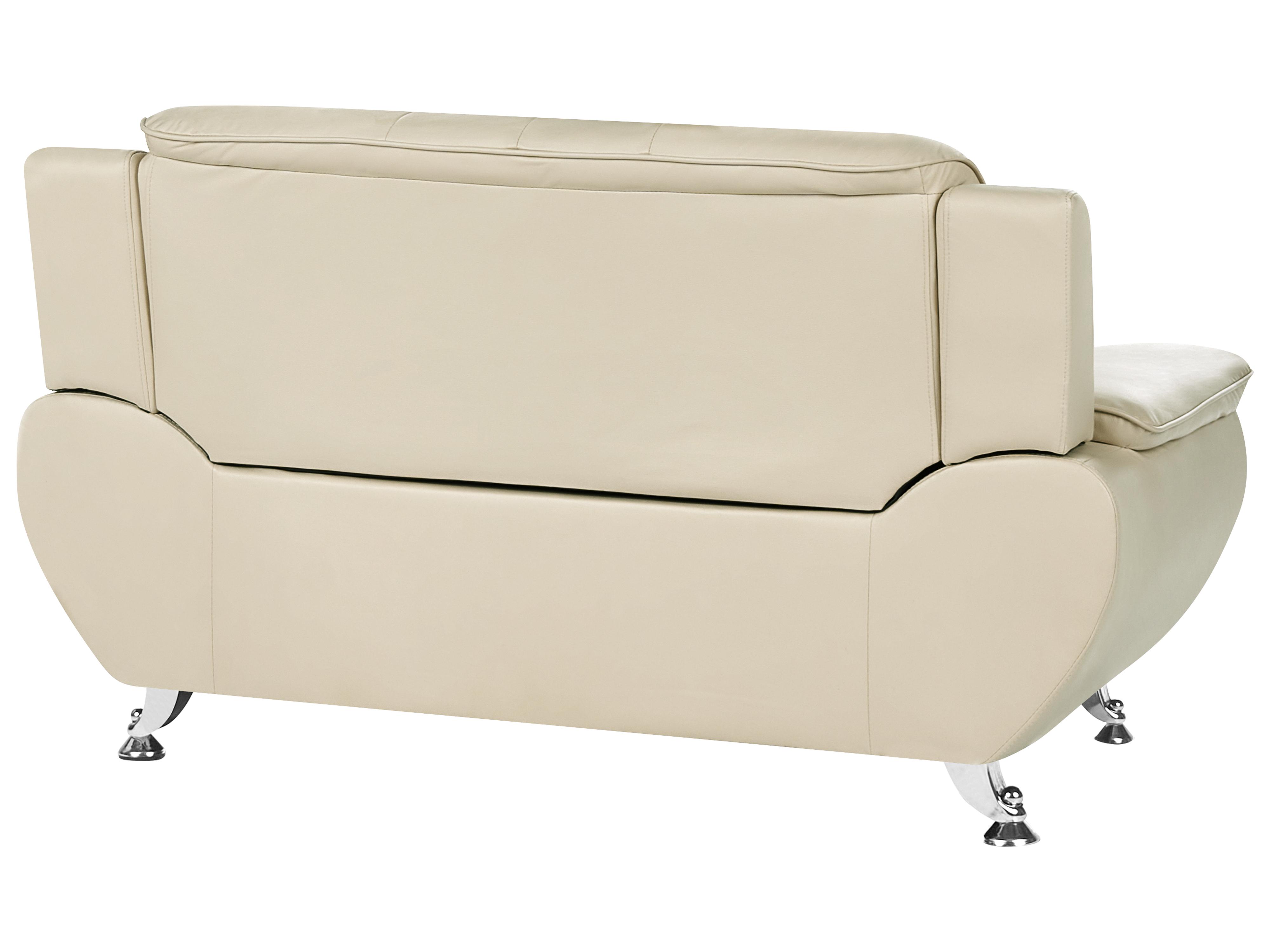 Bankenset 6-zits LEIRA Kunstleer Beige