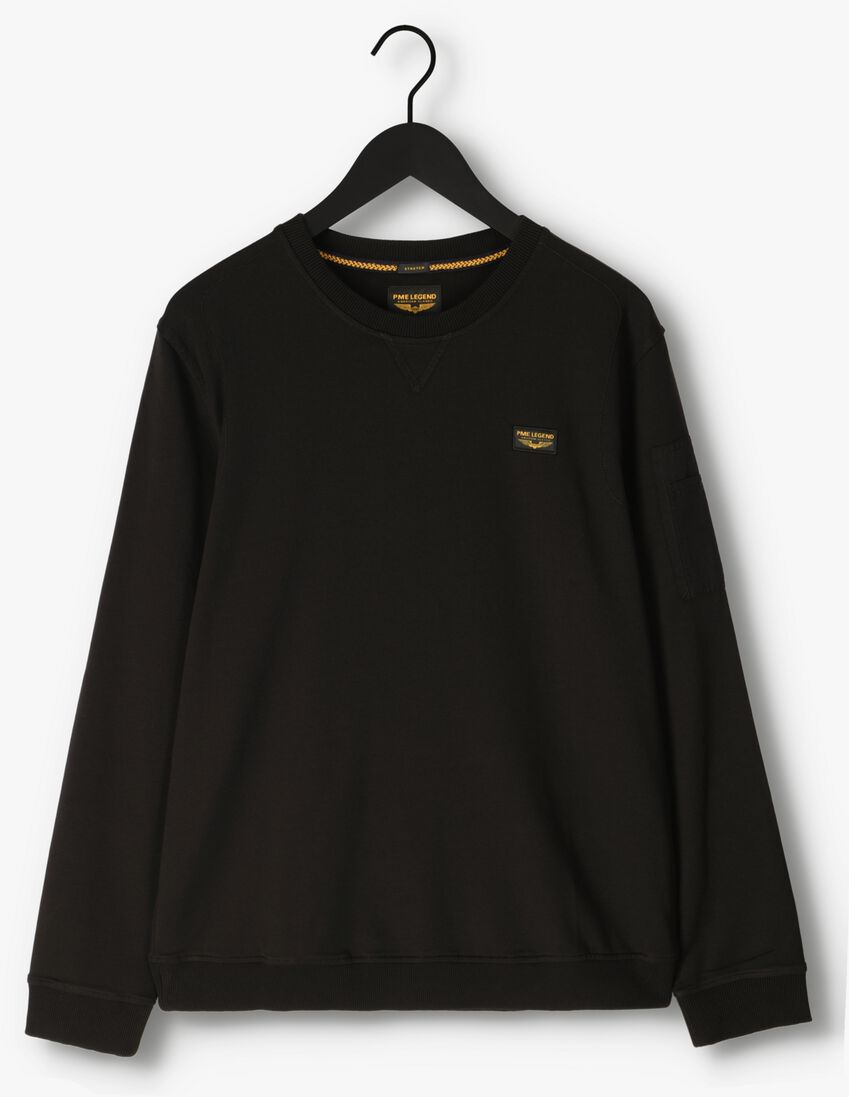 PME LEGEND zwarte pme legend trui airstripe sweat