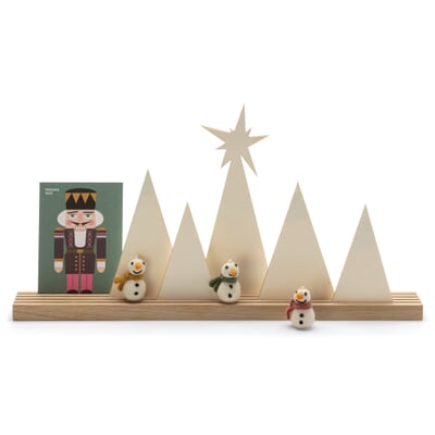 Holz-Motiv für Dekorationsleiste, Weihnachten