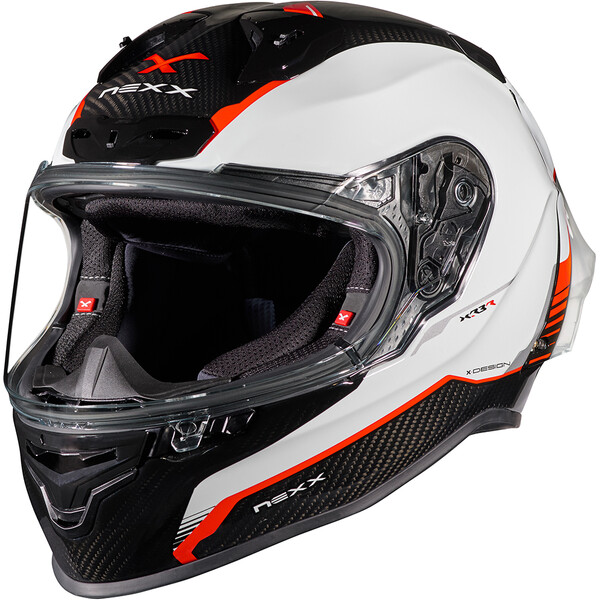 Nexx - Casque X.R3R Carbon Blanc / Noir / Rouge