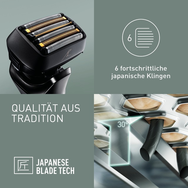 Panasonic Elektrorasierer »Series 900+ Premium Rasierer ES-LS6A-K803« Langhaartrimmer