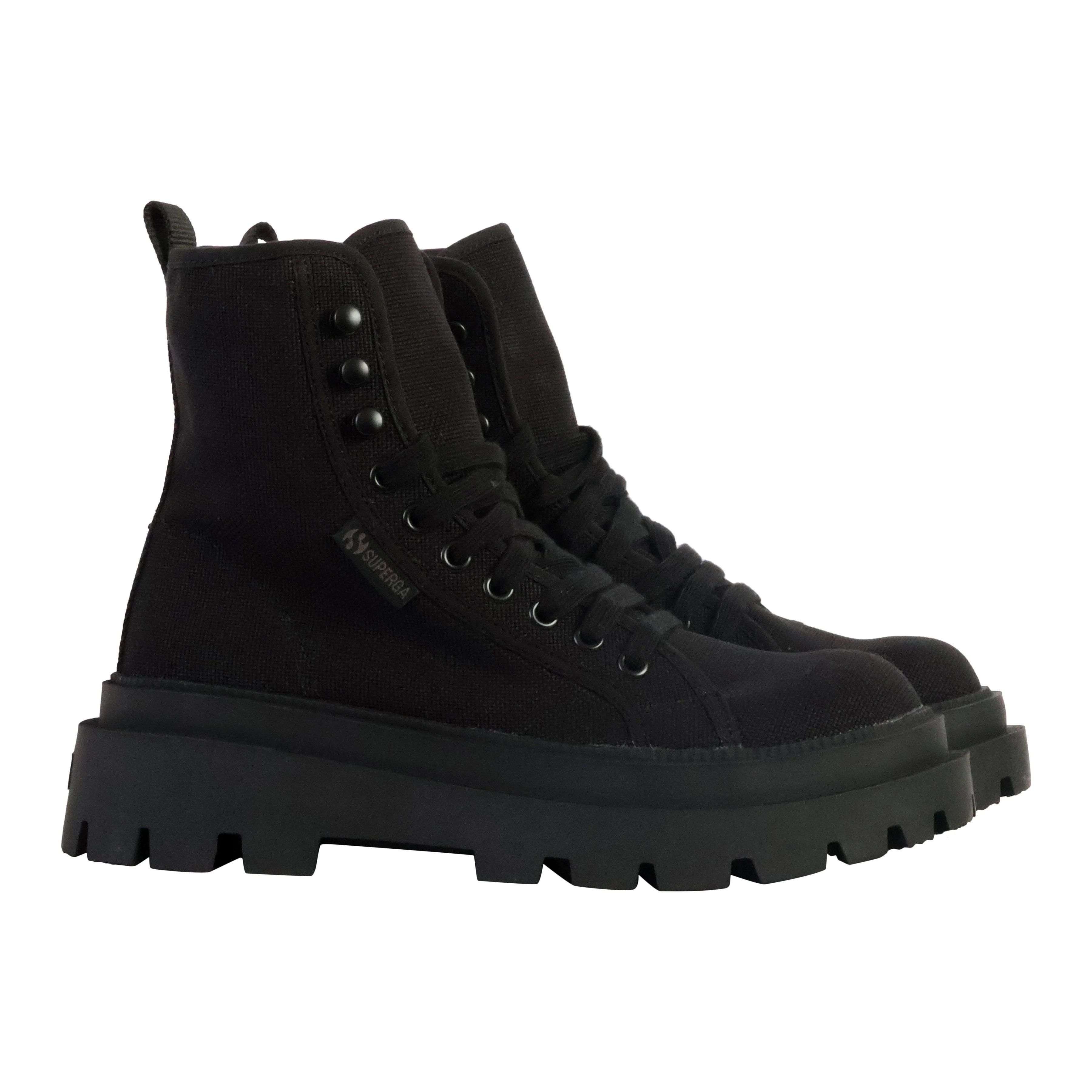 Bottine à lacets superga alpina apex high vegan | Noir