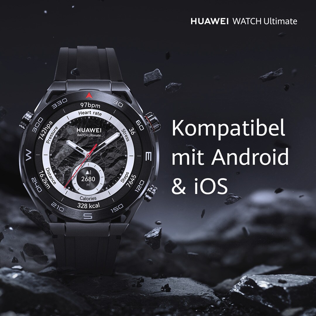 Huawei Watch Ultimate (Colombo-B29), Steel-color Zircon