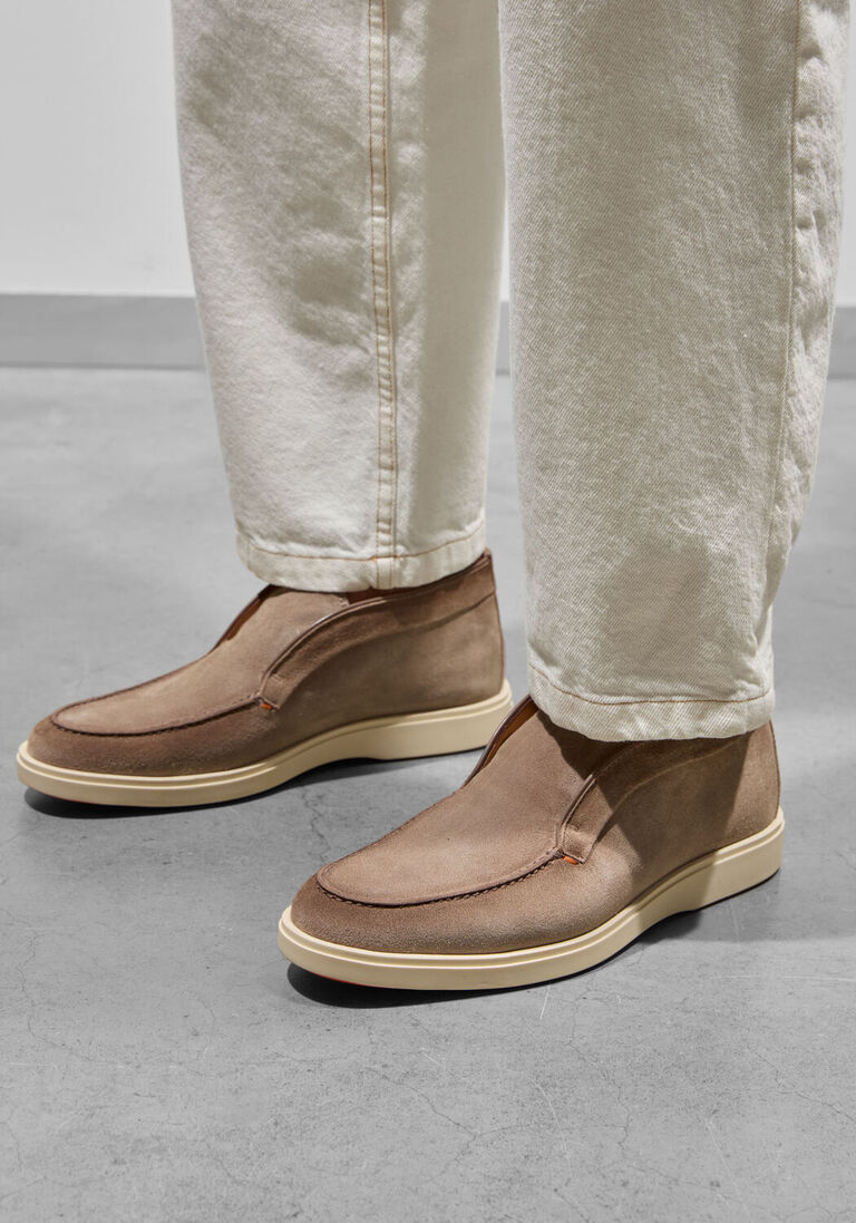 beige santoni hoge sneakers digits