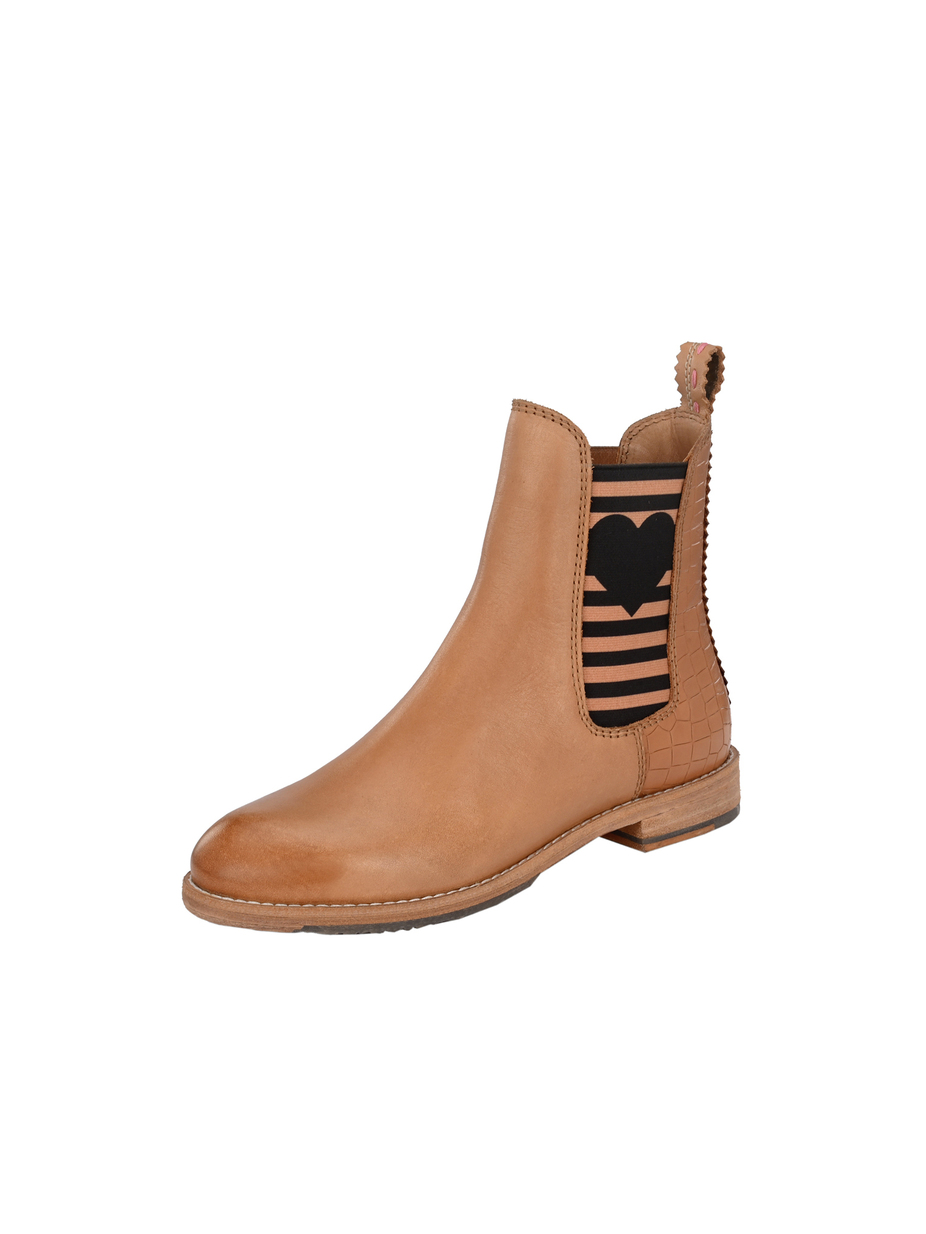 CHELSEA BOOT AMY MIT STREIFEN UND HERZ