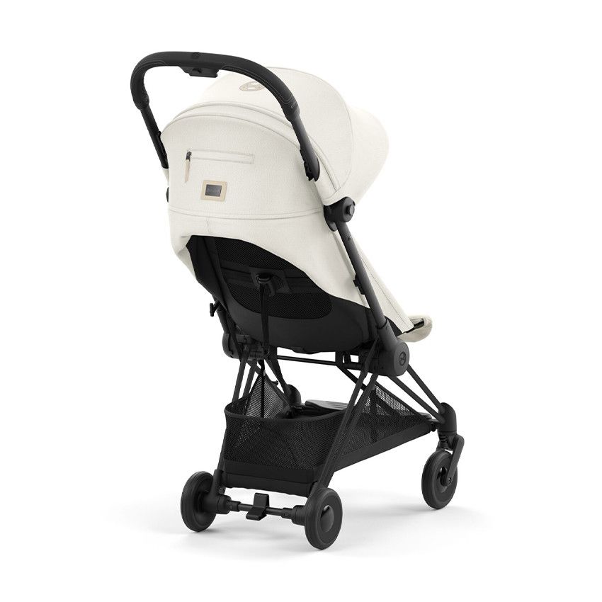 Poussette ultra-compacte Coya matt black/off white - Ecru