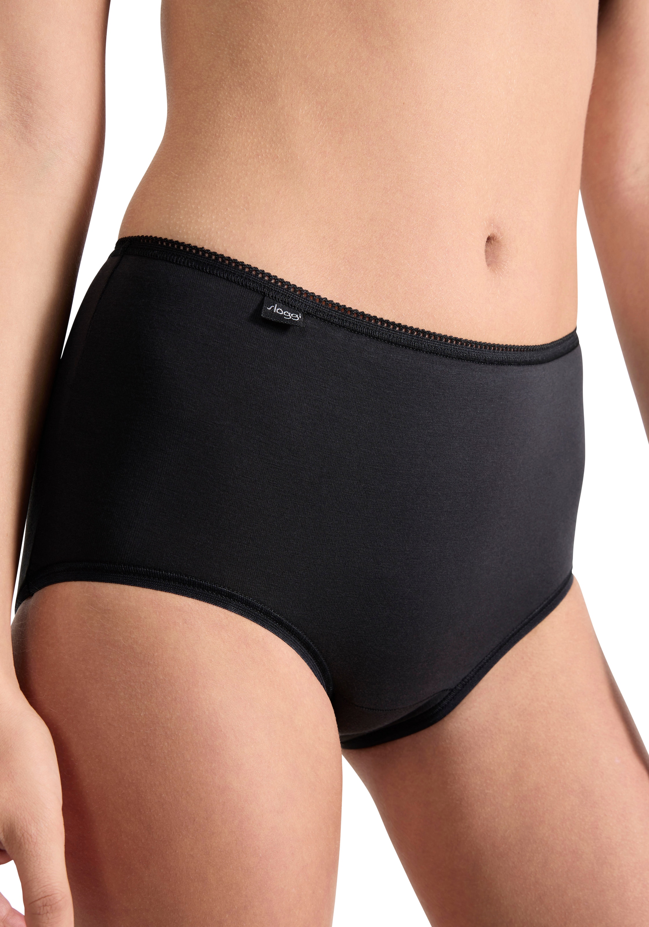 sloggi Midislip »24/7 Cotton«, Spitze, blickdicht, weiche Baumwollmischung, elastisch