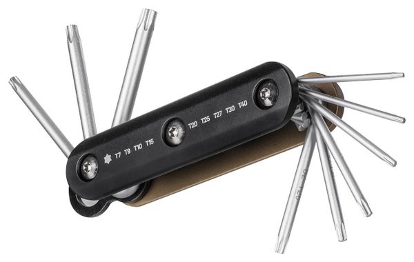 Multi Outils Topeak Torx Combo Noir / Or (9 Fonctions)