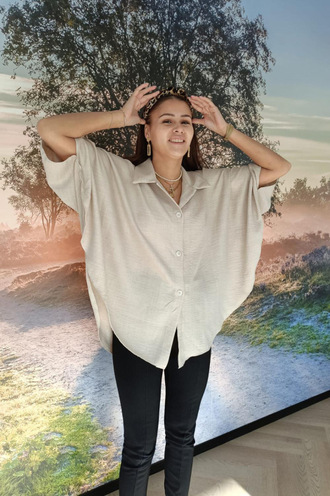 Typical Jill beige dames blouse