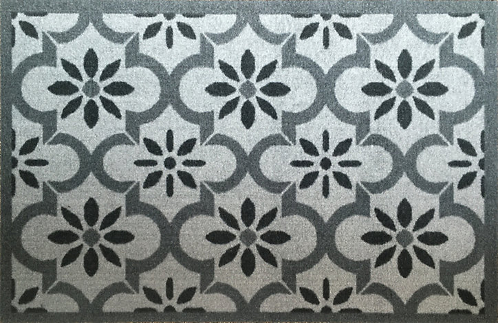 Paillasson intérieur Amalia gris 50 x 75 cm