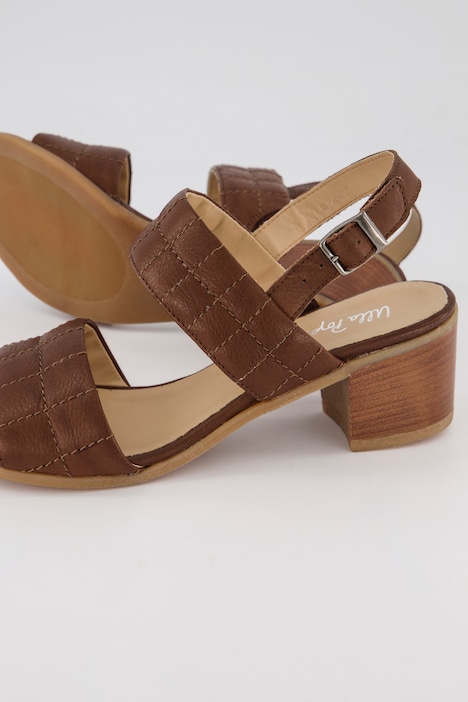 Leder-Sandaletten, Lederfutter, Weite H